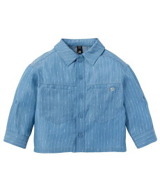 【SALE／60%OFF】moimoln モイモルン/ストライプポケットシャツ モイモルン トップス シャツ・ブラウス ブルー