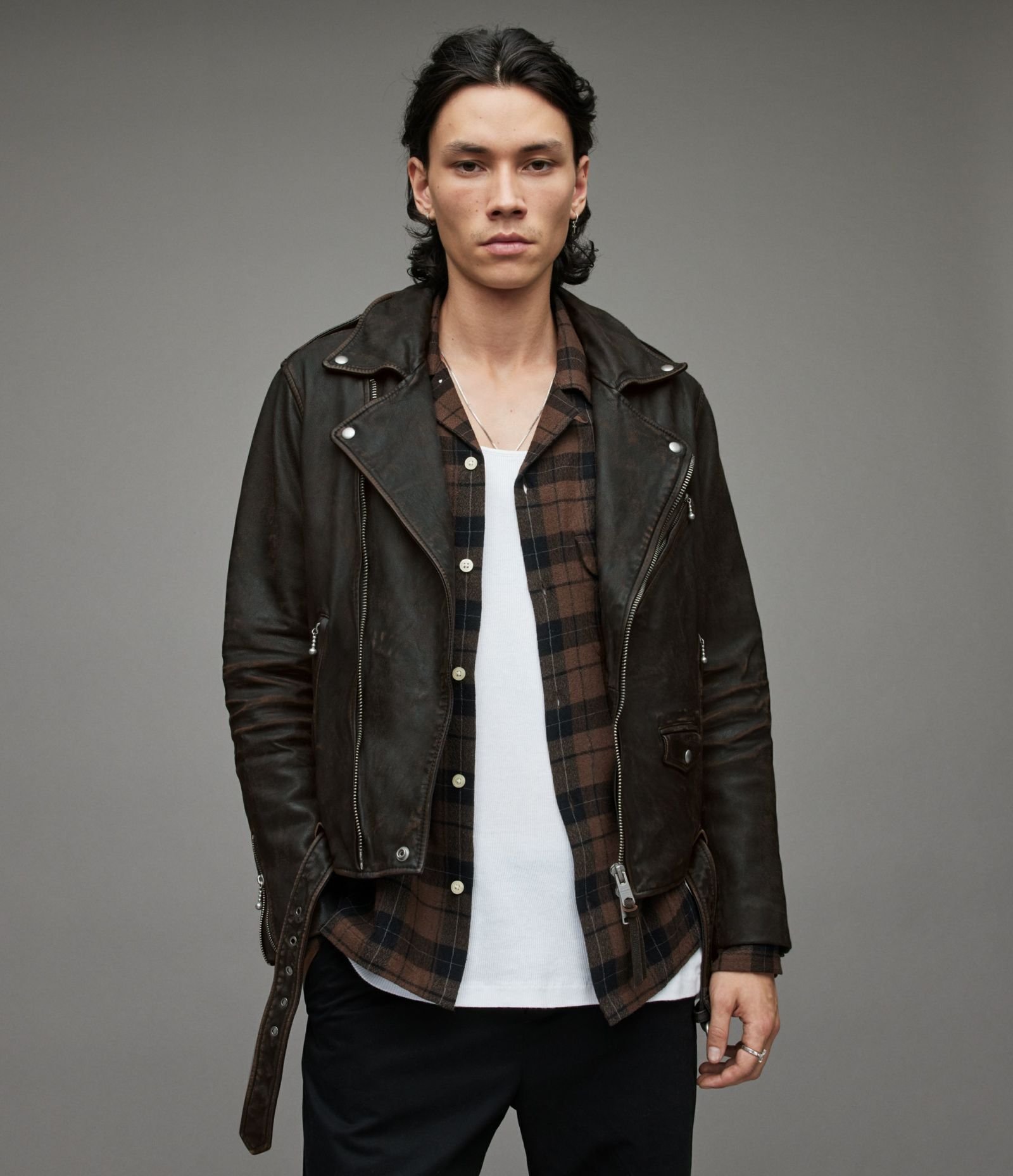ALLSAINTS｜(M)Torren Leather Biker Jacket | Rakuten Fashion(楽天
