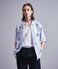 【SALE／70%OFF】monkey time BEAUTY&YOUTH UNITED ARROWS ＜monkey time＞ BLUEBERRY PRINT OPEN SHIRT/シャツ ユナイテッドアローズ アウトレット トップス シャツ・ブラウス パープル ブラック【送料無料】