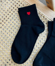 WEGO LADY'S モチーフ刺繍アンクル底パイルソックス ウィゴー 靴下・レッグウェア 靴下