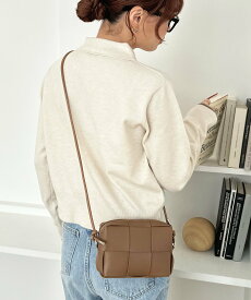 Discoat メッシュ編みミニショルダーバッグ ディスコート バッグ ショルダーバッグ ホワイト シルバー ブラウン ブラック【送料無料】