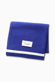 and wander MAISON KITSUNE * and wander knit stole アンドワンダー スポーツ・アウトドア用品 アウトドア・レジャー・キャンプ用品 ブルー ブラック レッド【送料無料】