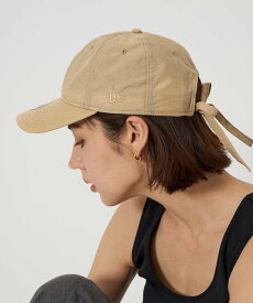 【SALE／10%OFF】UNITED ARROWS green label relaxing 【別注】＜NEW ERA＞920 リボン キャップ / CAP ユナイテッドアローズ グリーンレーベルリラクシング 帽子 キャップ ベージュ ブラック【送料無料】