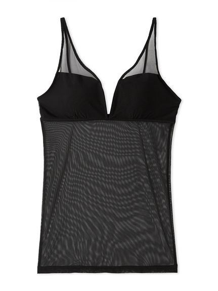 【SALE/40%OFF】UNDERSON UNDERSON シアーキャミソール/カップ付き アンダーソン アンダーソン トップス キャミソール ブラック【送料無料】
