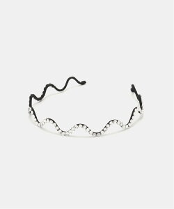 IENA SCHO/�V���[ CRYSTAL WAVE HAIRBAND �w�A�o���h FW23-HB-ARIEL-CRST-T �C�G�i �w�A�A�N�Z�T���[ ���̑��̃w�A�A�N�Z�T���[ �u���b�N�y���������z