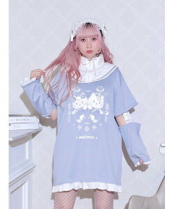 �ySALE�^42%OFF�zNOEMIE �`���C�i�ɂ�񂱃X�^���h�Z�[���[�W���[�W �m�G�~�[ �����s�[�X�E�h���X �`���j�b�N �z���C�g �u���[�y���������z