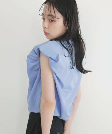 【SALE／10%OFF】LIAN バルーンショルダーブラウス リアン トップス シャツ・ブラウス ブルー ブラック ホワイト ピンク イエロー【送料無料】