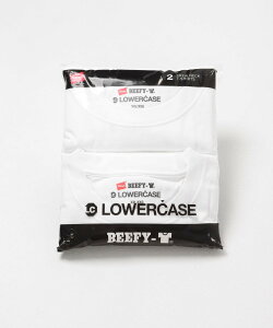 URBAN RESEARCH BUYERS SELECT HANES×LOWERCASE LOWERCASE 2P BEEFY-T SS ���[�A�[���r�[�G�X �g�b�v�X �J�b�g�\�[�ET�V���c �l�C�r�[ �z���C�g �u���b�N �O���[�y���������z