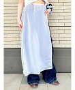 (W)シアー ラップ マキシスカート