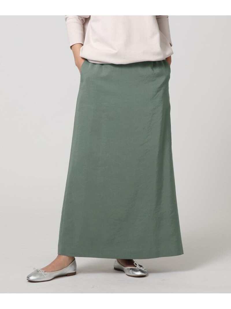魅力的な 大幅にプライスダウン 洗える スモーキーIラインロングスカート