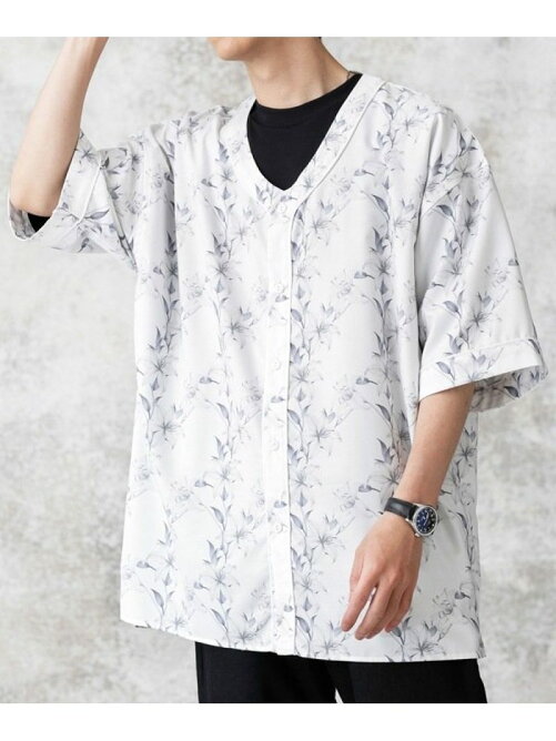 Nano Universe ダークフラワーベースボールシャツ Rakuten Fashion 楽天ファッション 旧楽天ブランドアベニュー Dc2393