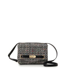 【SALE／50%OFF】Samantha Thavasa カラフルツイード ショルダーバッグ サマンサタバサ バッグ ショルダーバッグ ブラック ホワイト【送料無料】