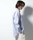 「BELGIUM LINEN FABRICS」リネンコットンスタンドカラーシャツ
