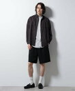 「BELGIUM LINEN FABRICS」リネンコットンスタンドカラーシャツ