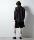 「BELGIUM LINEN FABRICS」リネンコットンスタンドカラーシャツ