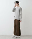 【洗える】コットンツイルサイドライン入りパンツ