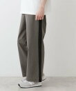 【洗える】コットンツイルサイドライン入りパンツ
