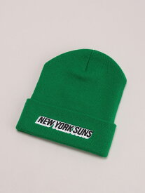 【SALE／50%OFF】ANDSUNS (M)NEW YORK SUNS BEENIE アンドサンズ 帽子 ニット帽・ビーニー グリーン