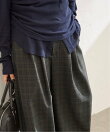 ウールライクストレッチスコクーンパンツ