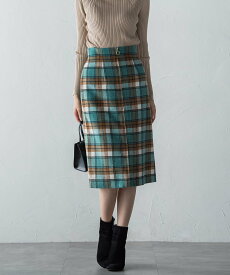 【SALE／50%OFF】ketty 起毛シャギーチェックタイトスカート ケティ スカート その他のスカート ブルー ブラック グリーン ベージュ グレー【送料無料】