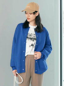 【SALE／50%OFF】AMERICAN HOLIC エコカルットクルーネックカーディガン＜エコ軽いニット＞/レイヤード/カジュアル/羽織り/マシンウォッシャブル/再利用/リサイクル/春/24SS アメリカン ホリック トップス カーディガン ホワイト ブルー ブラック レッド