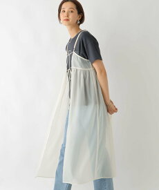 【SALE／20%OFF】LEPSIM 2WAYシアーレイヤーワンピース レプシィム ワンピース・ドレス ワンピース ホワイト ブラック グレー【送料無料】