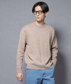 【SALE／20%OFF】NANO universe シルク混クルーネックニット ナノユニバース トップス ニット ベージュ グレー グリーン ブラック【送料無料】