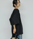 リネンディープネックプルオーバー