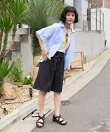 別注 紐付き タックハーフパンツ