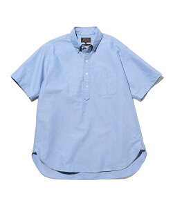BEAMS PLUS B.D. Pullover Classic-fit American Oxford �r�[���X ���� �g�b�v�X �V���c�E�u���E�X �u���[ �z���C�g�y���������z