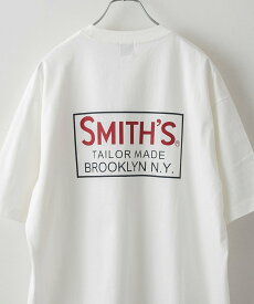 coen SMITH'S(スミス)別注ロゴプリントポケットTシャツ コーエン トップス カットソー・Tシャツ ホワイト ブラック グリーン