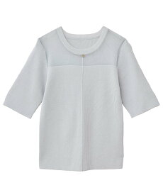 【SALE／70%OFF】earth music&ecology シアーヨークニットプルオーバー アースミュージック&エコロジー トップス ニット ブルー ブラック グリーン ホワイト グレー