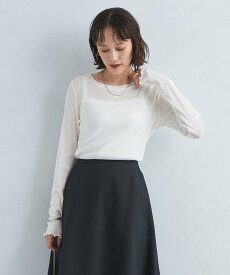 【SALE／80%OFF】UNITED ARROWS green label relaxing ハイツイストリブ クルーネック プルオーバー カットソー ユナイテッドアローズ アウトレット トップス カットソー・Tシャツ ホワイト ブラック ピンク