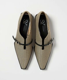 【SALE／50%OFF】SY UNITED ARROWS ＜SY＞エッジピーススリットベルト フラット20↑ オデット エ オディール シューズ・靴 パンプス グレー ホワイト ブラック【送料無料】