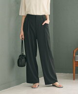 BEAUTY&YOUTH UNITED ARROWS ポリエステルブレンド バックゴム ワイドパンツ ウォッシャブル ビューティ…