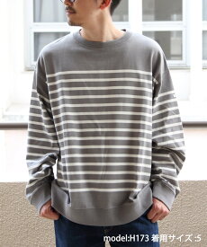 ORCIVAL ORCIVAL/(M)BORDER LONGSLEEVE SWEAT C0344 ステップス トップス パーカー・フーディー グレー【送料無料】