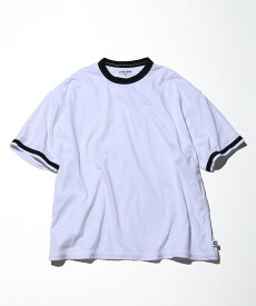 CAHLUMN Reversible Trim T-Shirt フリークスストア トップス カットソー・Tシャツ ホワイト ネイビー【送料無料】