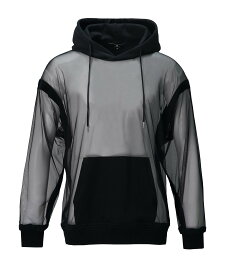 ANREALAGE INVISIBLE HOODIE アンリアレイジ トップス パーカー・フーディー グレー ブラック【送料無料】