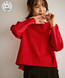 【SALE／50%OFF】ROPE' PICNIC 【洗濯機OK】ミラノリブニットプルオーバー ロペピクニック トップス ニット ベージュ グリーン ブラック レッド