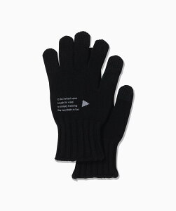 and wander wool knit glove �A���h�����_�[ �X�|�[�c�E�A�E�g�h�A�p�i �A�E�g�h�A�E���W���[�E�L�����v�p�i �u���b�N �l�C�r�[�y���������z