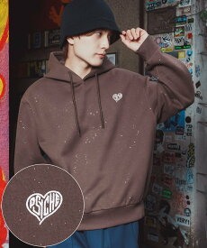 【SALE／20%OFF】SIDEWAY STANCE SIDEWAY STANCE サイドウェイスタンス ラメ 裏起毛 刺しゅうロゴ パーカー インプローブス トップス パーカー・フーディー ネイビー ブラウン ブラック【送料無料】