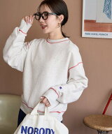 Champion 限定展開 Champion × FREAK'S STORE/チャンピオン 別注 配色 ステッチ クルーネック スウェッ…