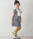 【お揃い】ジオメトリックプリントベルトラインショートパンツ(100~150cm)