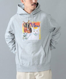 【SALE／50%OFF】BEAMS T 【SPECIAL PRICE】BEAMS T / Cats Go Mew パーカ ビームス アウトレット トップス スウェット・トレーナー グレー ブラック