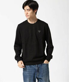 【SALE／30%OFF】GUESS (M)Mini Triangle Logo Sweatshirt ゲス トップス スウェット・トレーナー グレー ブラック ベージュ【送料無料】