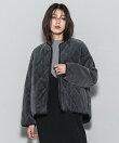 キルティング*フェイクファーリバーシブルブルゾン