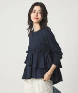 【SALE／25%OFF】UNITED ARROWS green label relaxing ティアード ドッキング プルオーバー ニット 3 ユ…