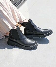 RiiiKa 厚底サイドゴアブーツ リーカ シューズ・靴 ブーツ ブラック ホワイト カーキ【送料無料】