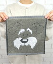 ハンドタオル 25×25cm シュナウザー