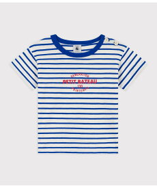 【SALE／30%OFF】PETIT BATEAU スラブジャージプチマリニエール半袖Tシャツ プチバトー トップス カットソー・Tシャツ ホワイト